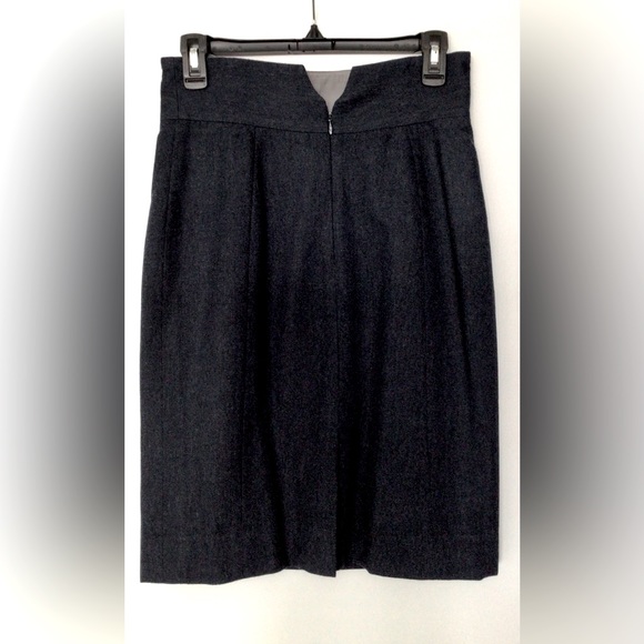 TAVÃN & MITTO Montreal Designer Luxurious Navy Wool Suit Pencil Skirt - Size 4-6 - Picture 2 of 6